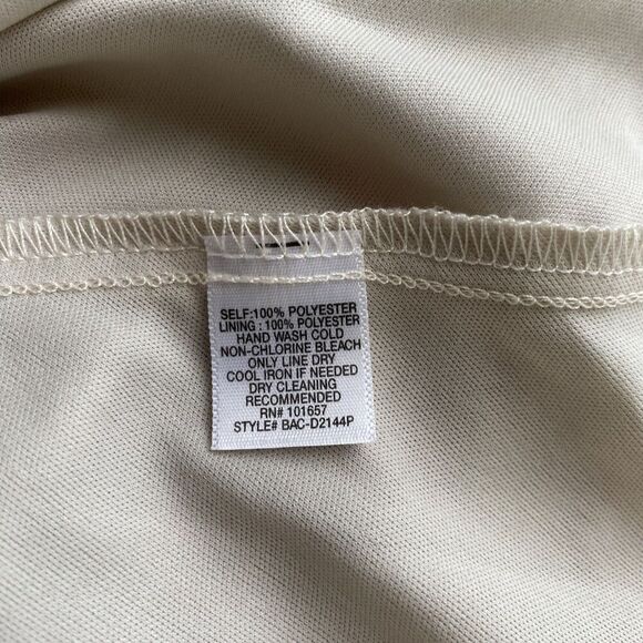 Freebird Dress Womens Large Beige Pink Floral Sleeveless Button Front Lined - Picture 6 of 6